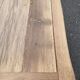 Small dining table, extendable Louis XV kitchen table, stripped oak.