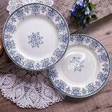 Assiettes terre de fer - modèle régence
