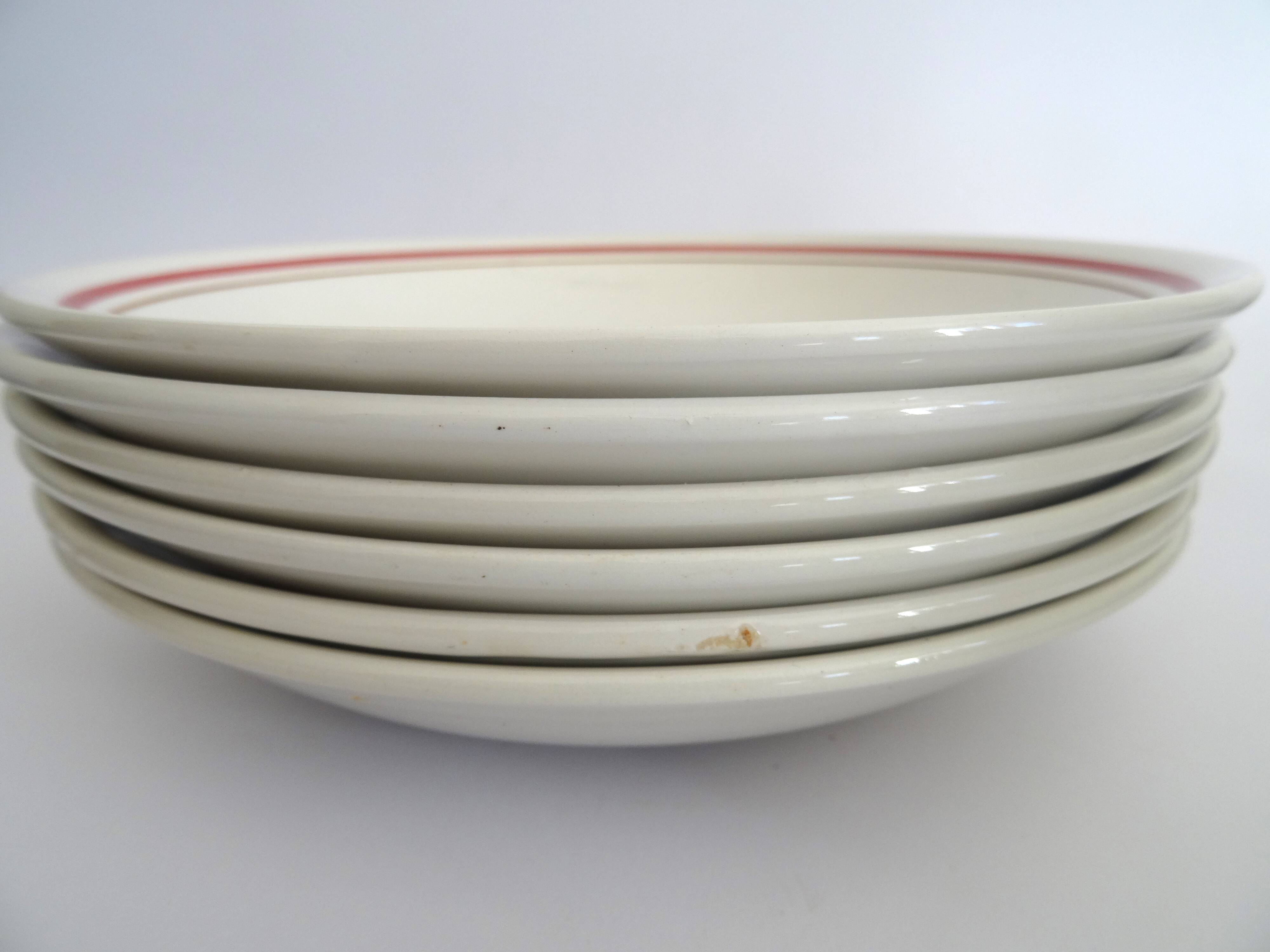 6 deep plates Moulin des Loups