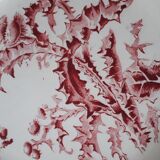 Plate Gien pink thistle