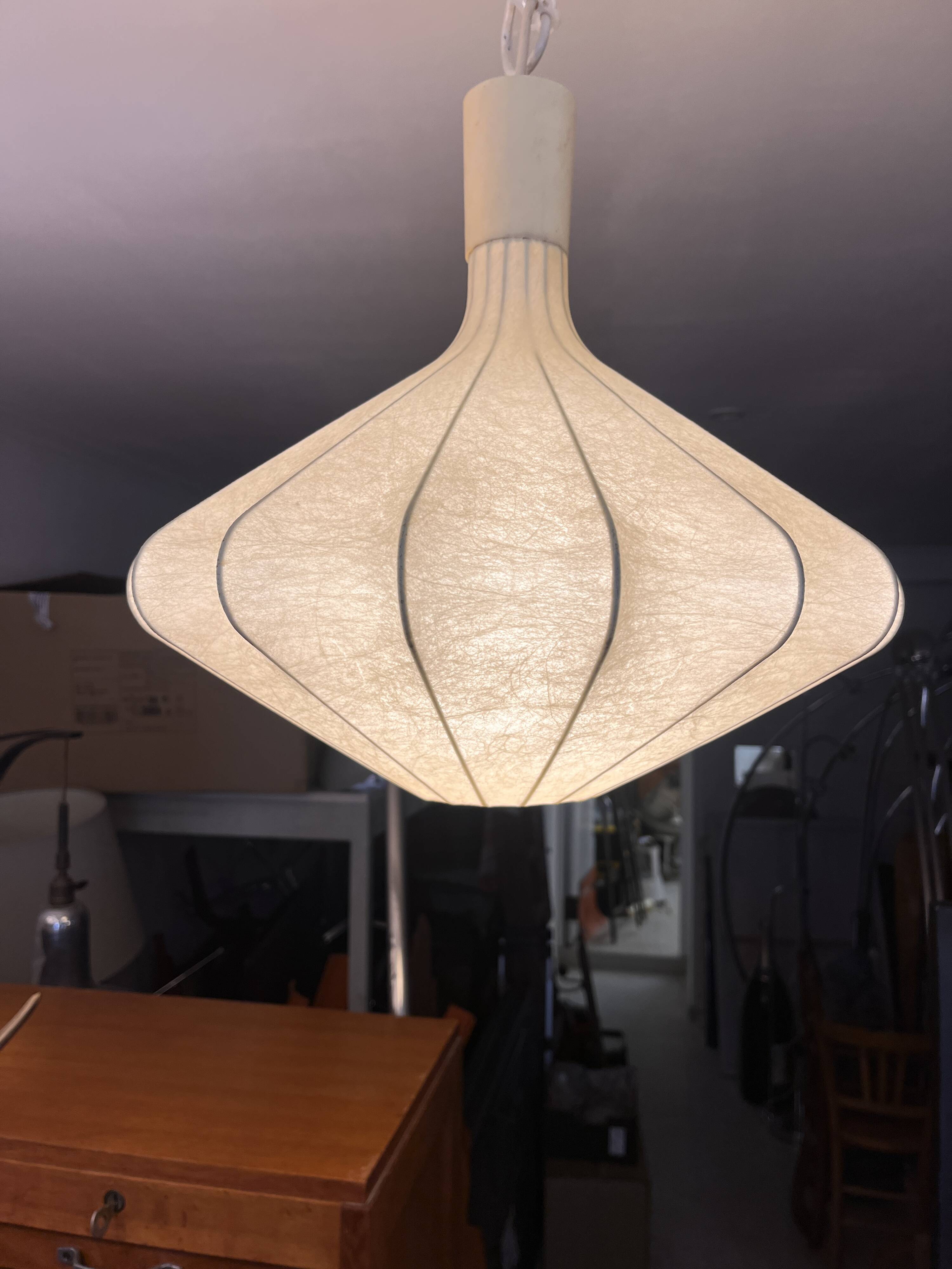 Lustre cocoon design from the 1960s by Friedel Wauer.