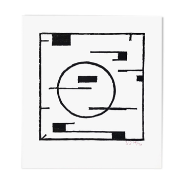 Erich Buchholz: Composition 1920 Woodcut