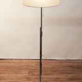 Minimalist floor lamp 1970s in chromed metal