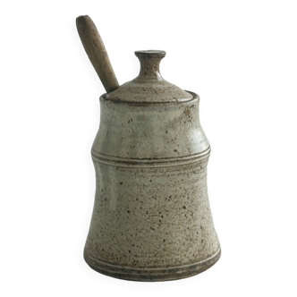 Ceramic condiment jar.
