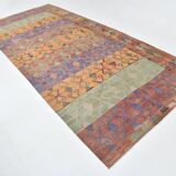 Purple & Orange & Red & Green Kilim Rug, Orientel Kilim Rug 176x390Cm