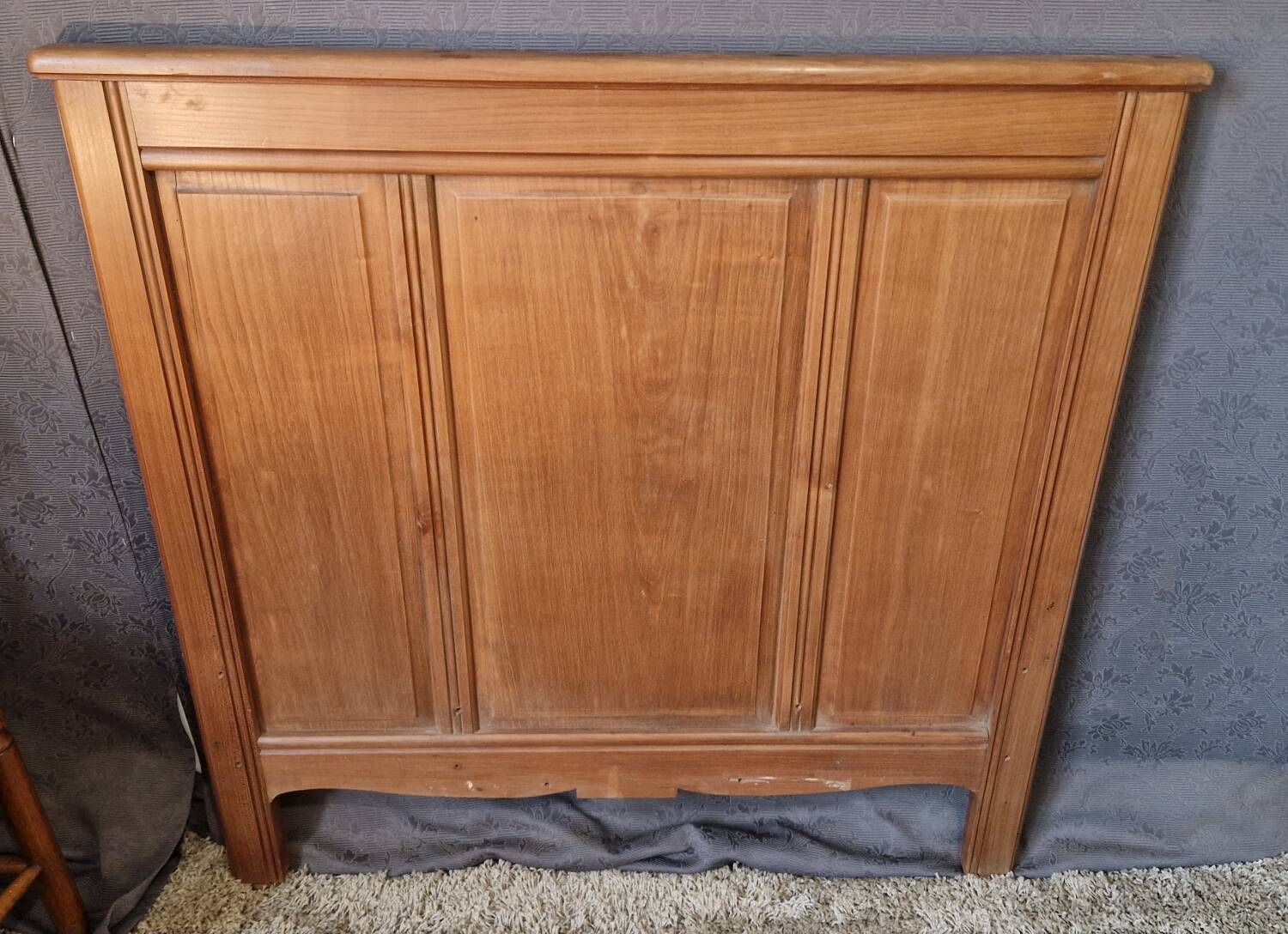 Cherry wood headboard