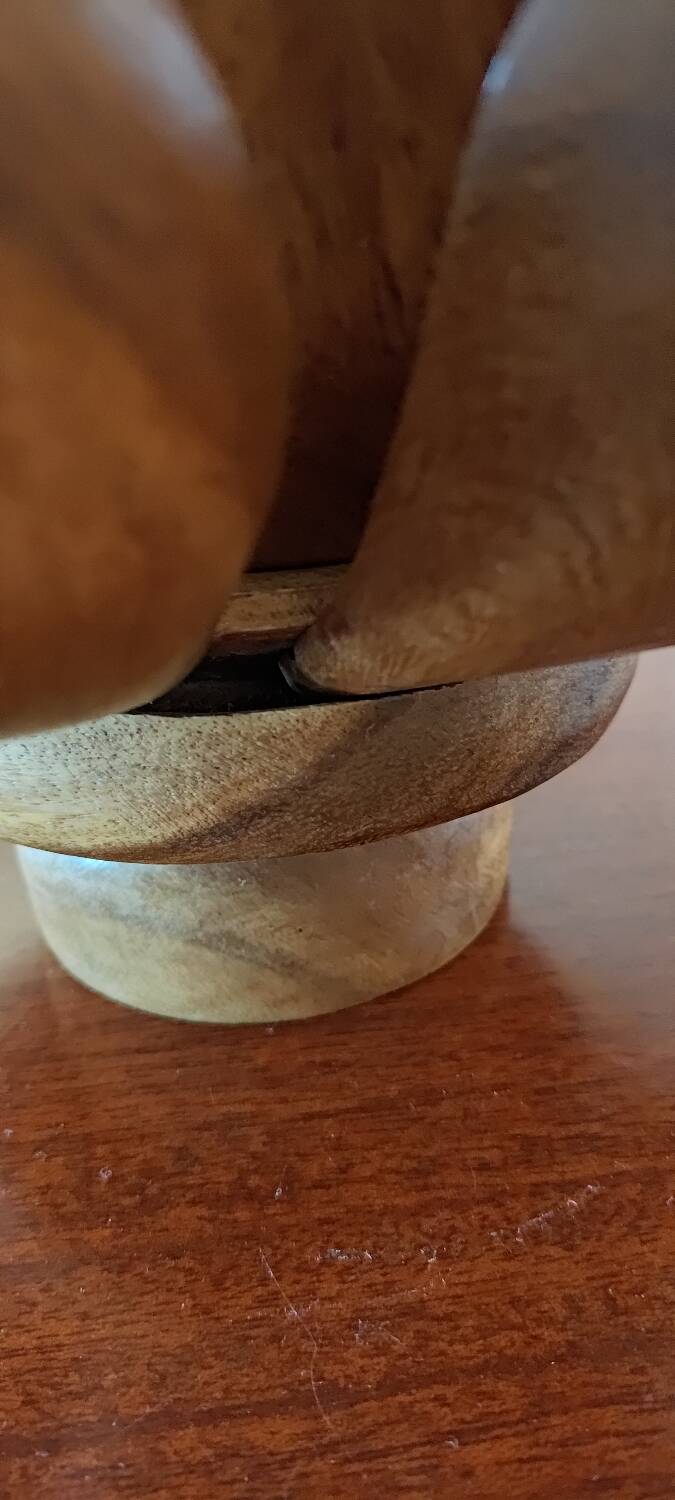 Wooden lotus servant