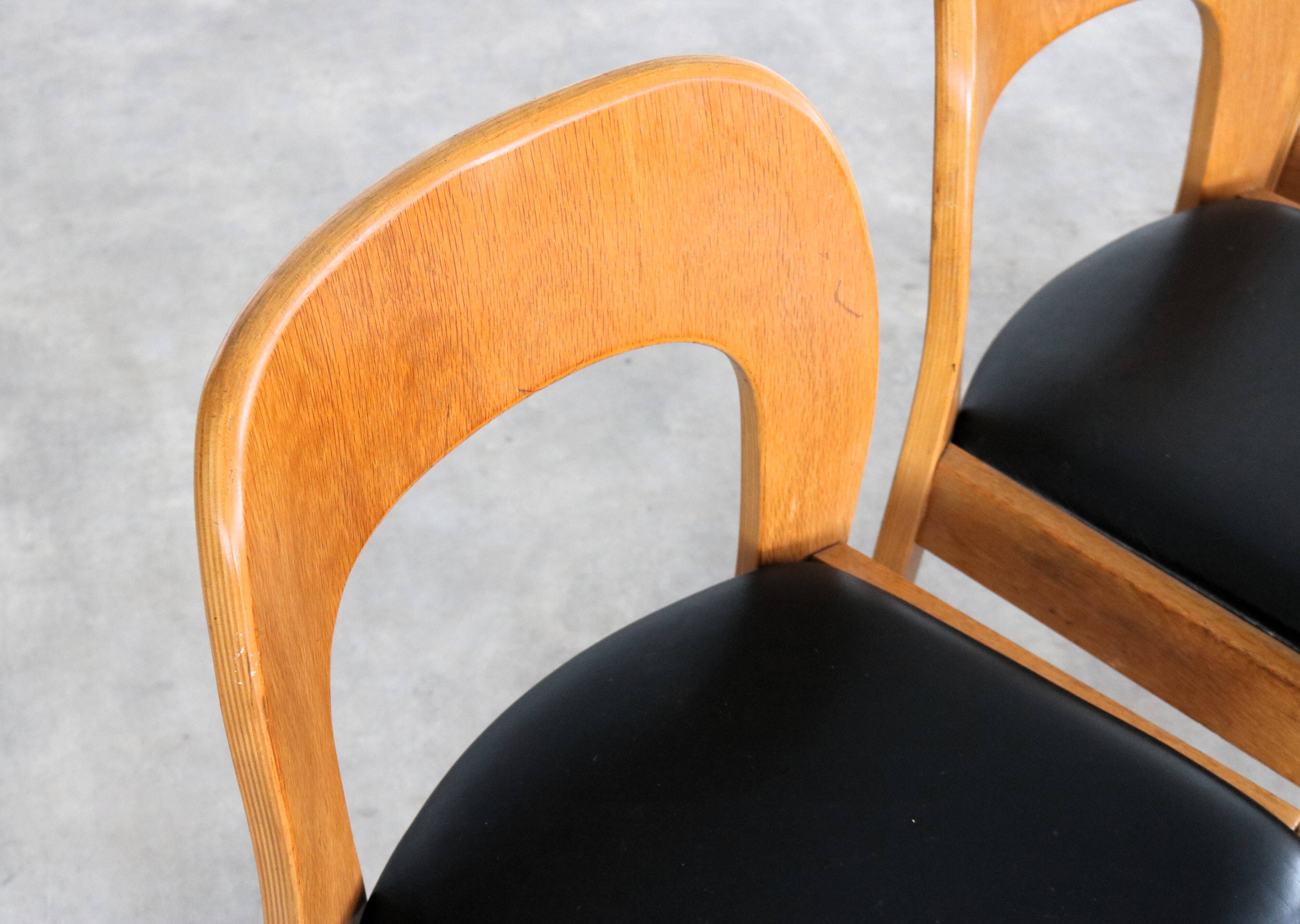 vintage eetkamerstoelen | stoelen | jaren 60 | eiken