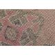 1970s Vintage Turkish Handmade Wool & Cotton Pink Runner Rug 100x339