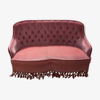 Old rose 2 seater toad sofa