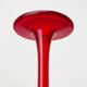 Vintage red glass solifleur vase by Cari Zalloni for WMF.