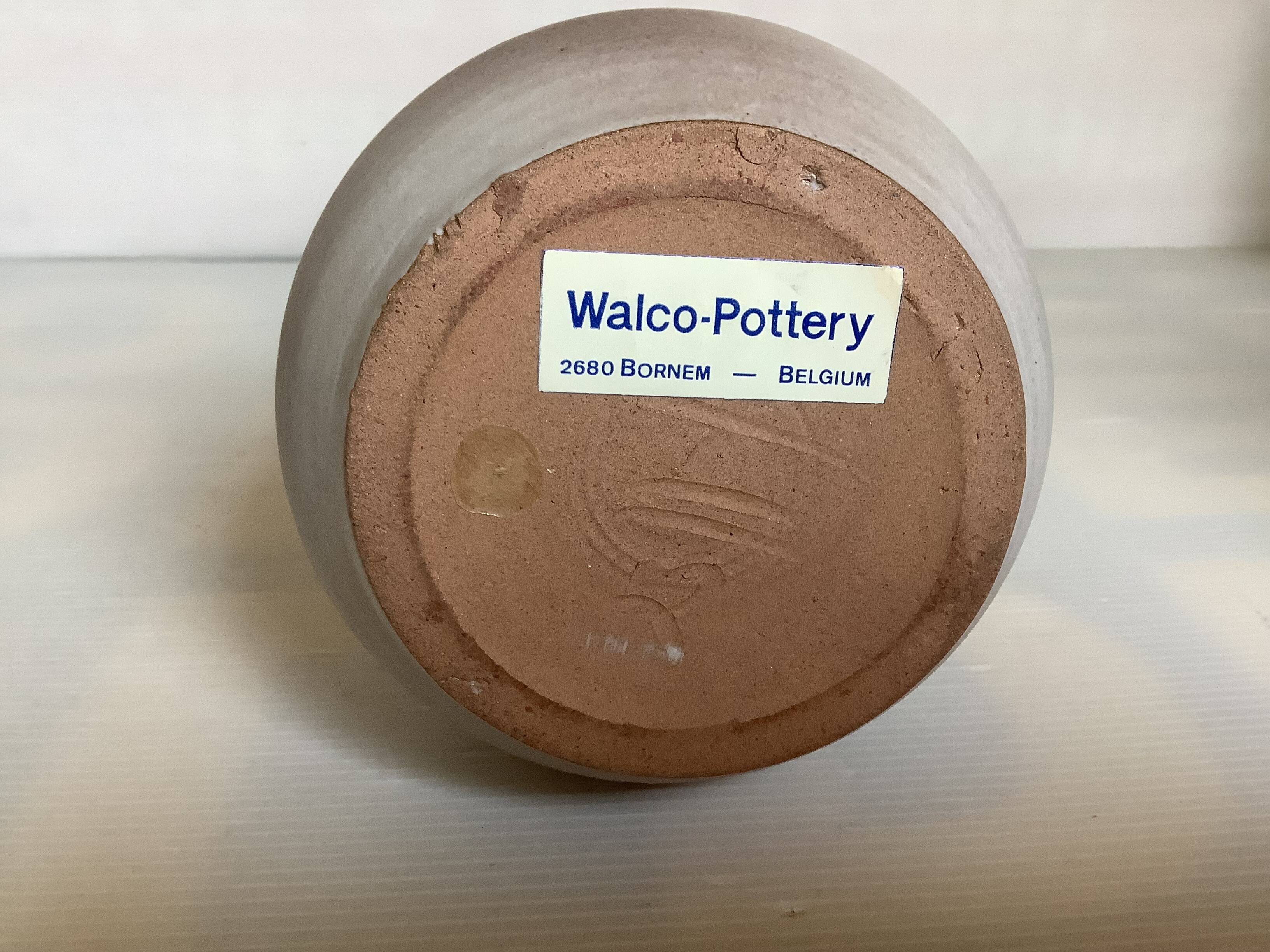 Vase walco pottery bornem Belgium