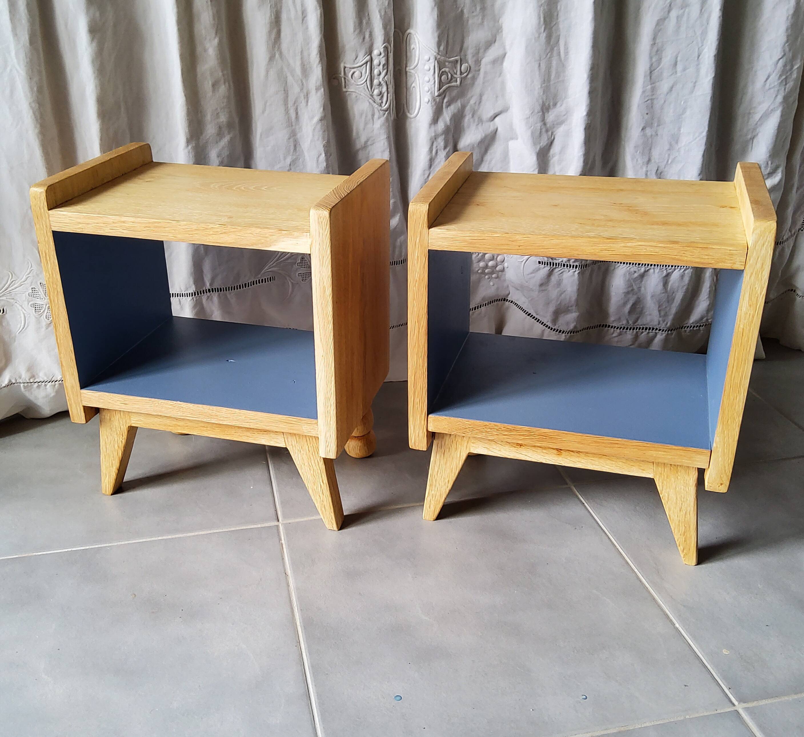 Renovated pair of bedside tables