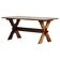 Vintage danish brutalist oak dining table