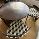 Coffee table and 4 armchairs, Moroccan craftsmanship.