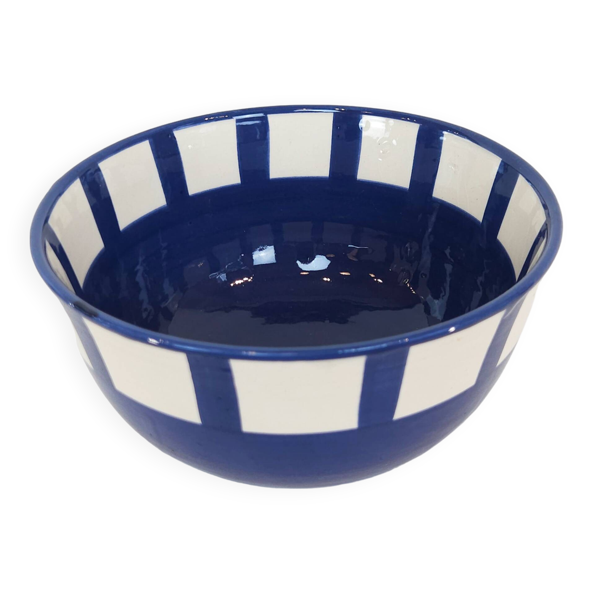 Large bowl - SOL blue border