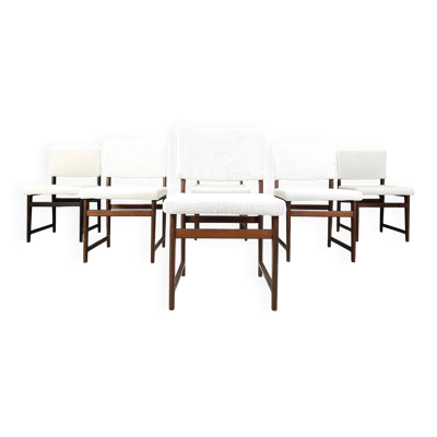 Chaises de salle à manger scandinaves en teck des années 1960.