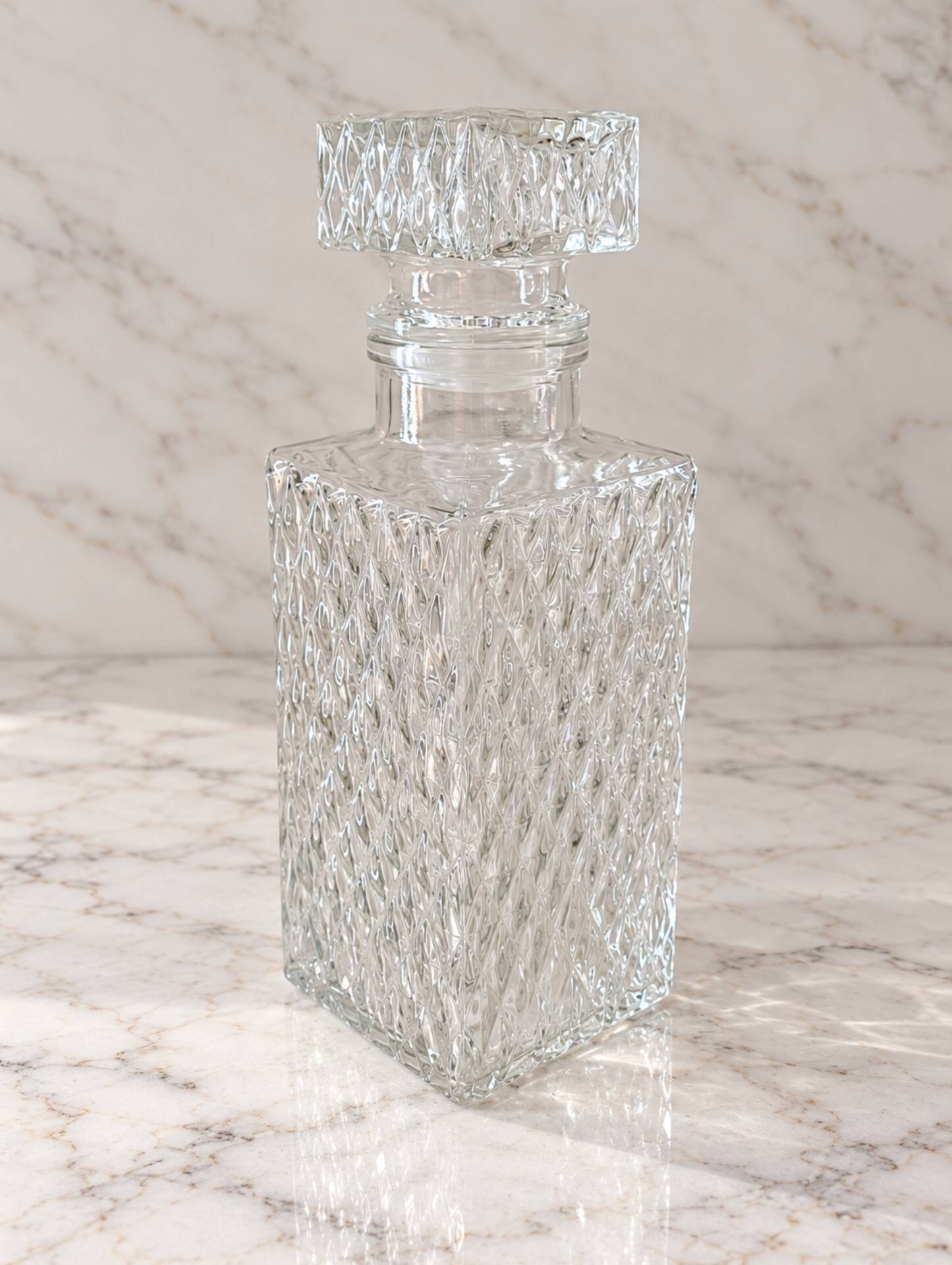 Vintage carafe 60/70 – geometric glass