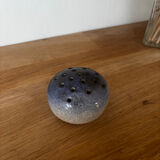 Vintage pretty little blue flower brooch signed