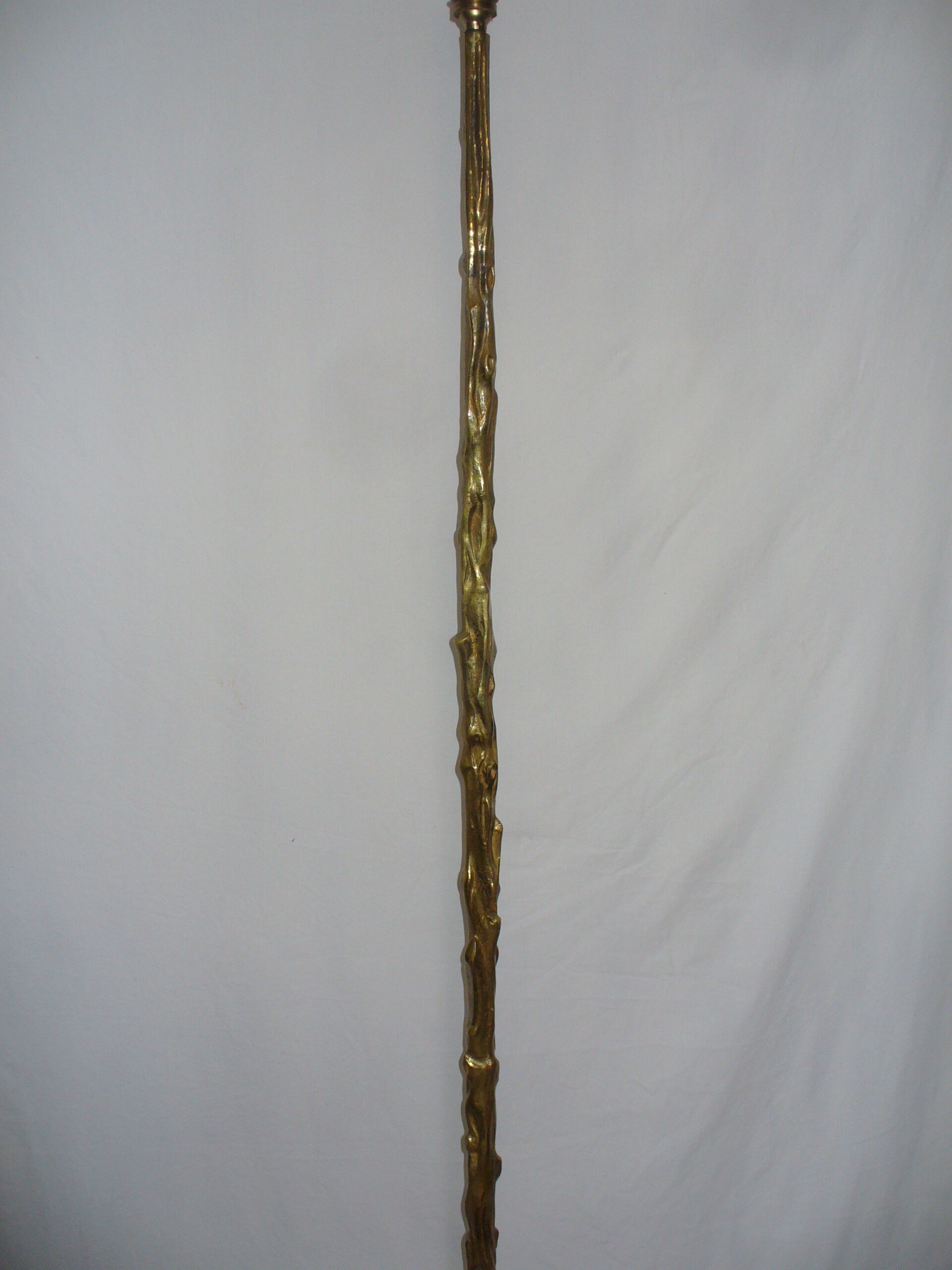 Lampadaire tripode bronze des années 50