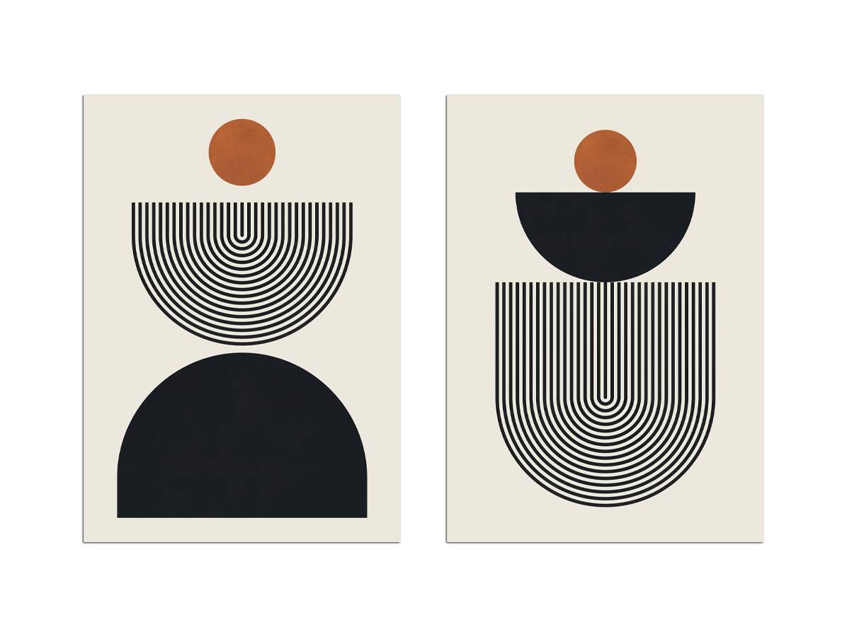 2 geometric art prints. A2 (42x59.4cm)