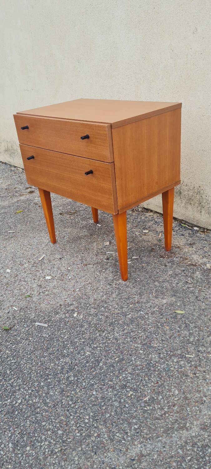 Scandinavian bedside table 1970