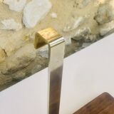 Vintage wall shelf, hanging, metal and wood