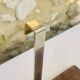 Vintage wall shelf, hanging, metal and wood