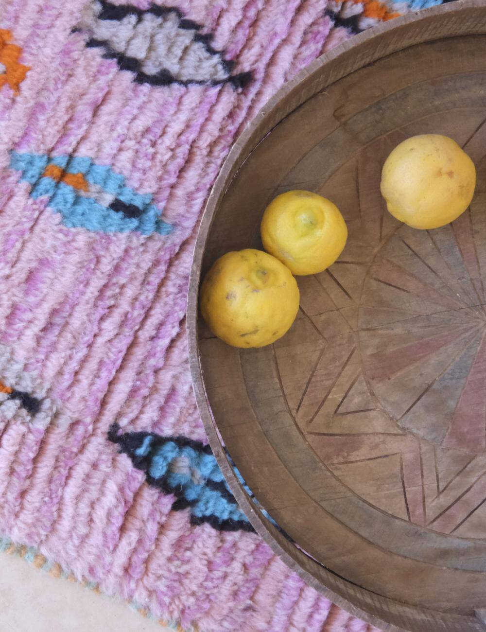 Pink Berber Rug - 153 x 67 cm
