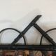 Turned wood mirror 54x95cm