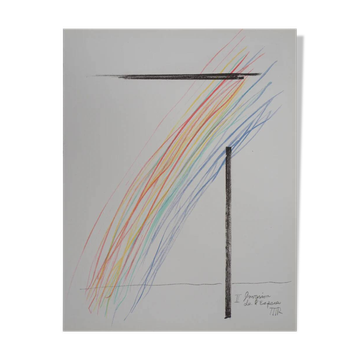 MAN RAY: Invasion from Space, Original Signed Lithograph