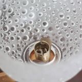 vintage wall light, golden metal and bubbled glass wall sconce, lighting, decor