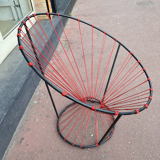 Red rope "cockroach" chair