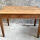 Small oak farmhouse table with large drawer - 110 cm