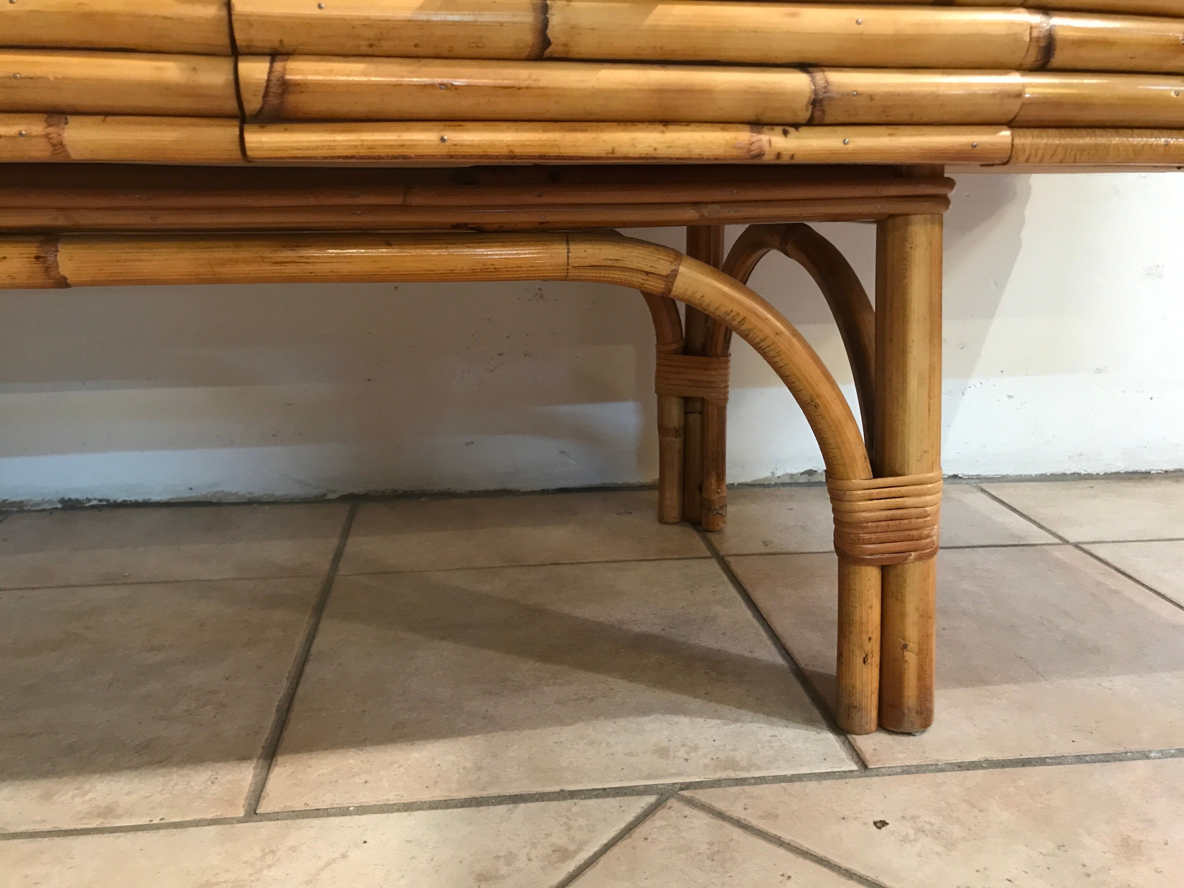 Vintage rattan sideboard circa 1960