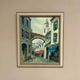 Original Swedish Oil on Canvas –“Market Alley” by B. Komino – Signed – Vintage & Framed –57 × 61 cm