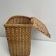 Cage Cat carrier basket in wicker/rattan, vintage