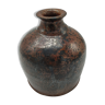 Vase bouteille en grès pyrité
