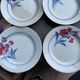 6 assiettes à dessert porcelaine de Gien pontoise