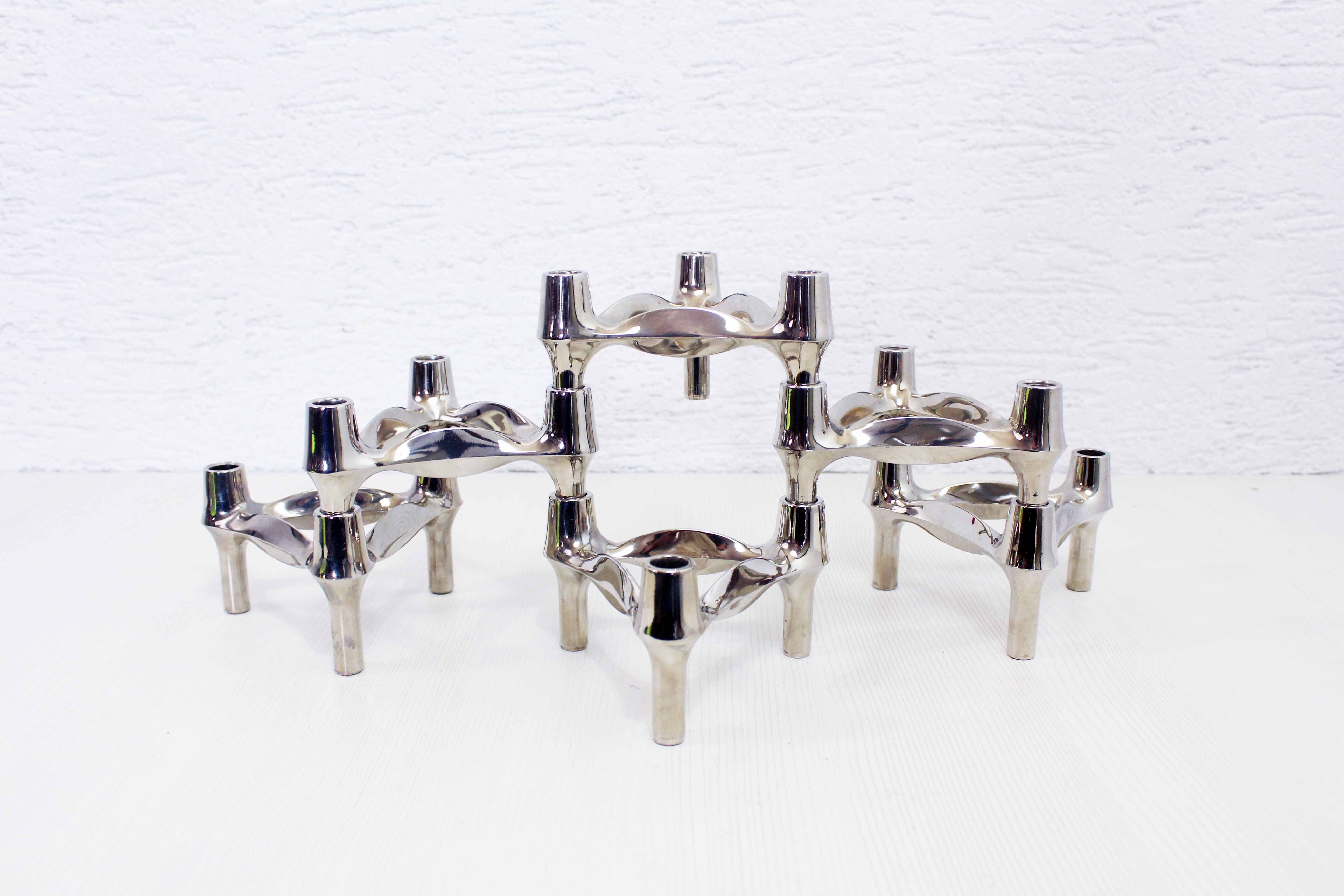 Modular BMF candle holders by Fritz Nagel