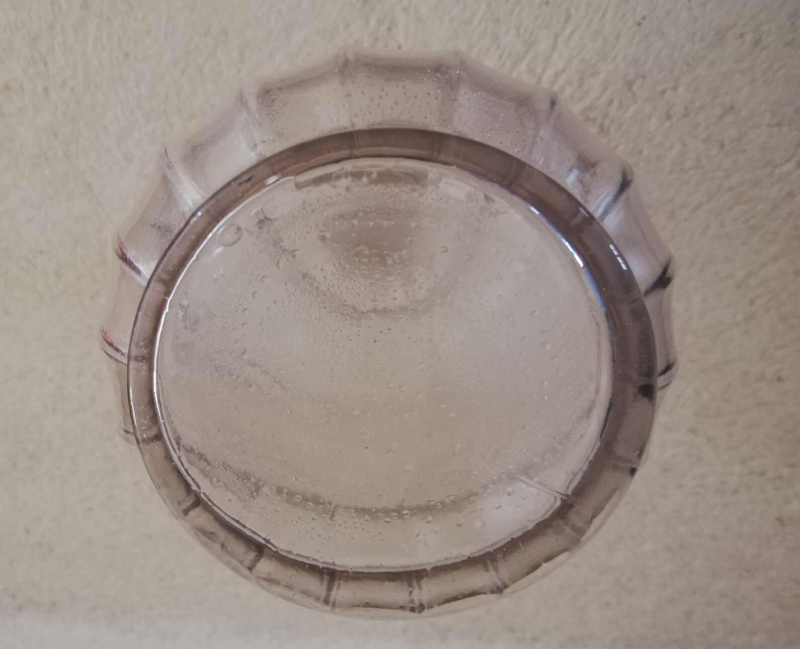 Molded glass decanter