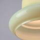 Mid-Century Italian Brass and Green Glass Pendant Lamp, 1960s