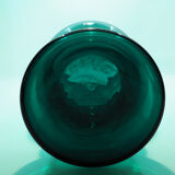 Scandinavian green blue glass vase