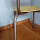 Chaise d'école adulte revisitée en jaune