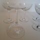 5 coupes à  champagne cristal Baccarat Magenta Grain De Riz
