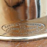 Le lot de deux lampes à huile en laiton XIX