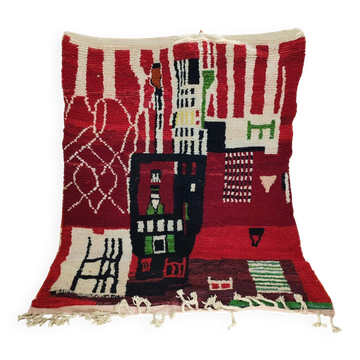 Tapis Boujaad berbère marocain en laine – 290 × 210 cm