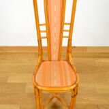 6 bamboo chairs & fabrics 1970-1980