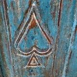 Rajasthani wardrobe in Burmese teak with original patina.