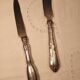 Lot de deux couteaux en argent fourré